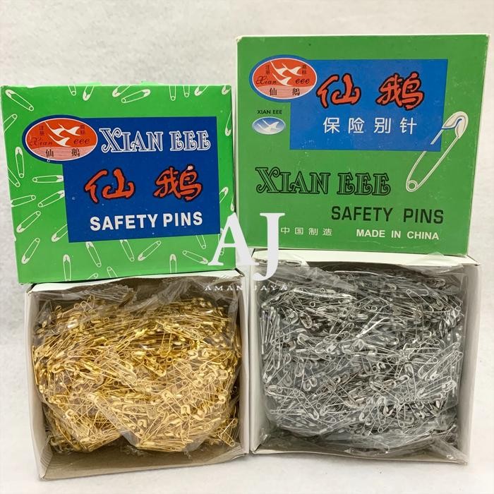 Peniti Mas Perak / Peniti Kecil / Peniti Mini Gold Silver / Safety Pin