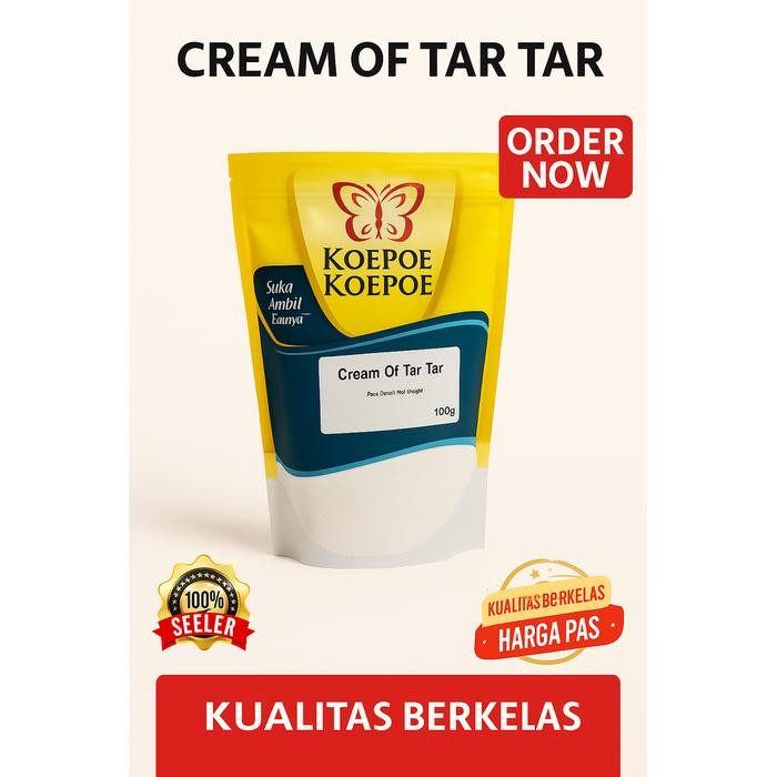 

LEZAT- Koepoe Koepoe Cream Of Tar Tar Krim Bubuk Pelapis Kue 1 Kg Halal