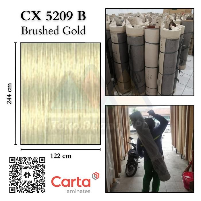 Ready...Ready...Ready...] CARTA HPL CX 5209 B BRUSHED GOLD GOSEND BANDUNG