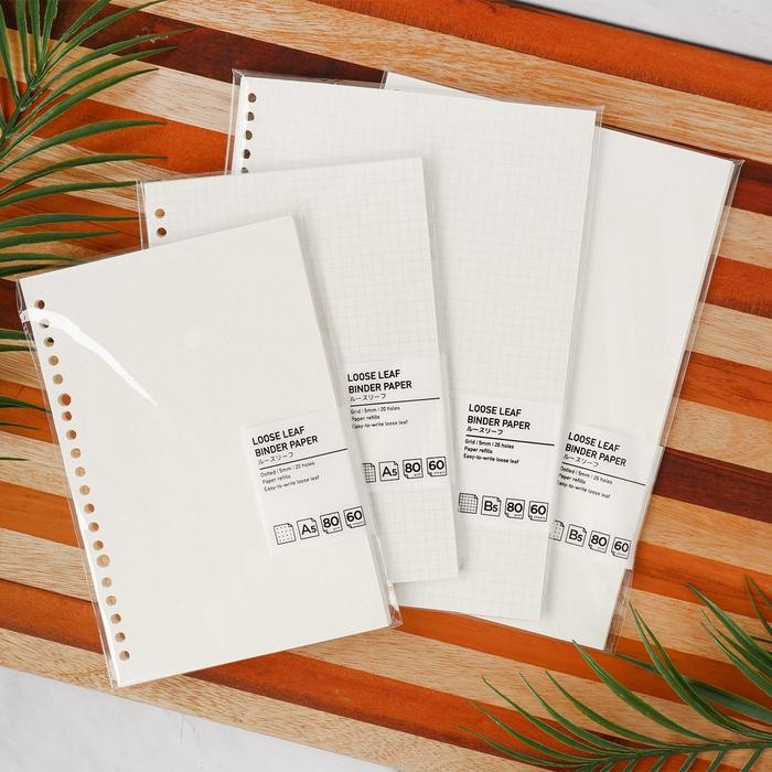 

[CREATIV] Panmomo Loose Leaf Binder Paper Kertas Putih