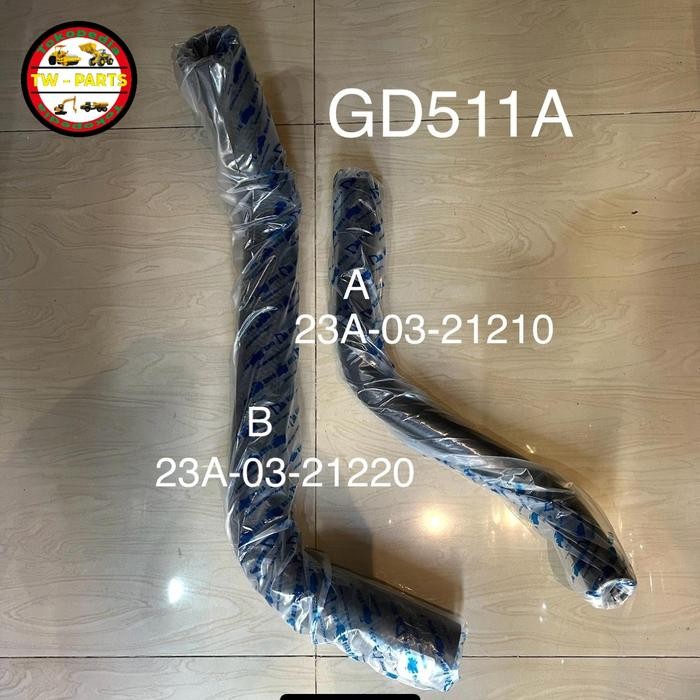 Hose Selang Radiator Dozer Gd511A Gd511 Gd 511 511A Atas 23A-03-21210 Dalam Kawat