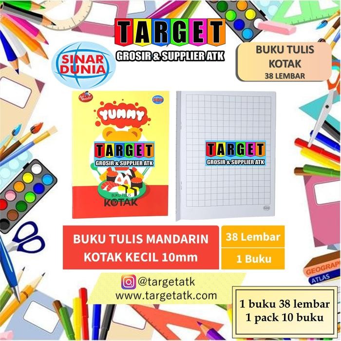 

Jual Rugi! Buku Tulis Kotak Sq10 Sinar Dunia 38 Lembar / Sidu Kotak 38 (10 Buku)
