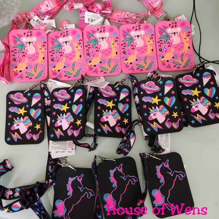 

promo smiggle lil mates junior scented bus pass lanyard original name tag