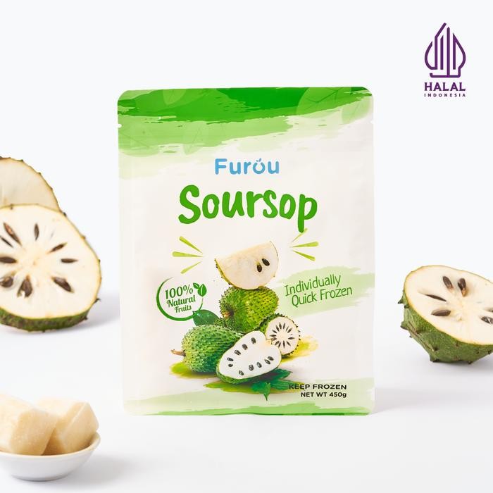 

NATURE- Frozen Soursop (Iqf) Buah Sirsak Beku 450 Gram