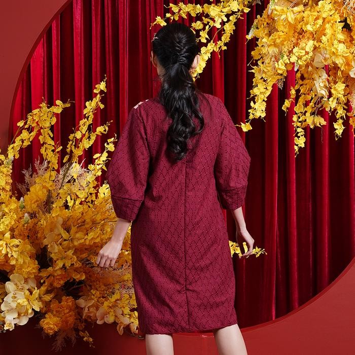 NONA RARA - Lesi Tulis CNY D0457, Baju blouse batik wanita modern