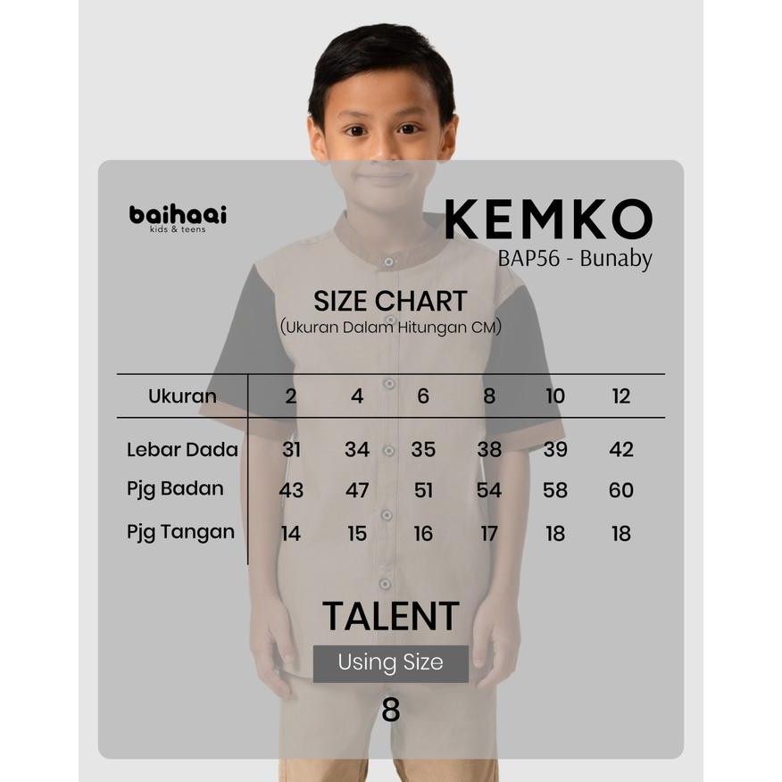 Baihaqi Kemko Couple Lengan Pendek Bunaby Grey Bkap56E