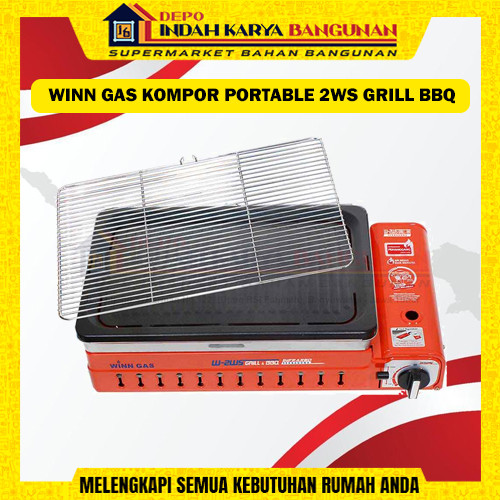 WINN GAS W2WS – Kompor Portable 2 Fungsi Grill & BBQ