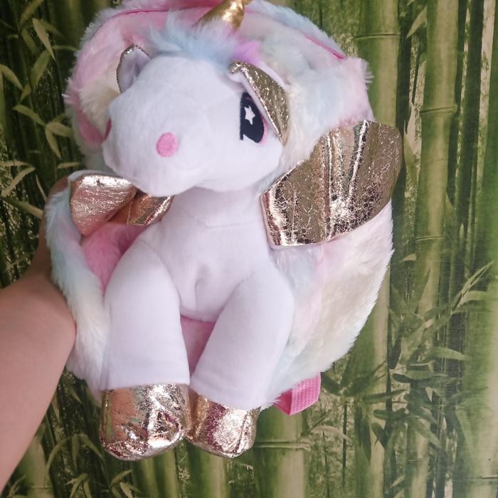 Tas Ransel Boneka Unicorn/Kado Ulang Tahun Anak Perempuan/Tas Tk Impor