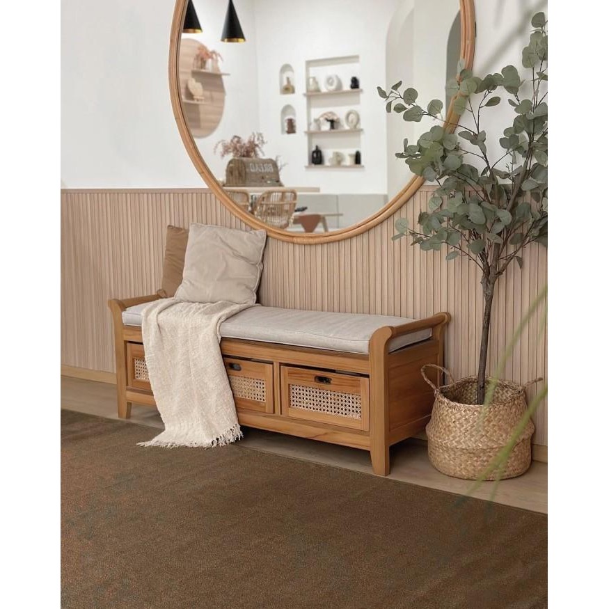 PUNTEN Karpet polos alas lantai minimalis anti slip 200 x 300 - Abu-abu