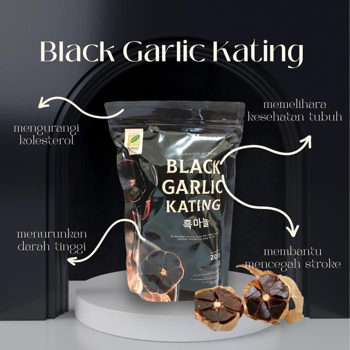 

ASLI Bawang Hitam Black Garlic Kating 200gr Serambi Botani Herbal READY STOCK