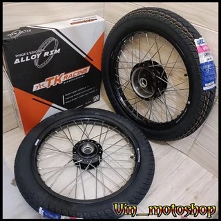 Paket Velg TK Racing RX King Ring 18 160 185 & 185 215 Tromol Original Ban IRC NR 65 275 & 300 18