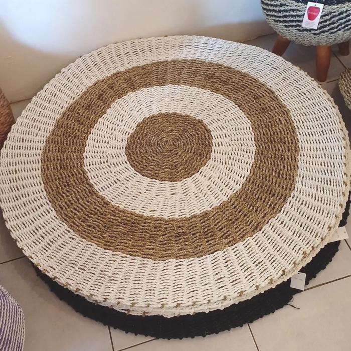 Karpet Anyaman Bulat/Karpet Seagrass/Tikar Anyam/Karpet Diameter 120