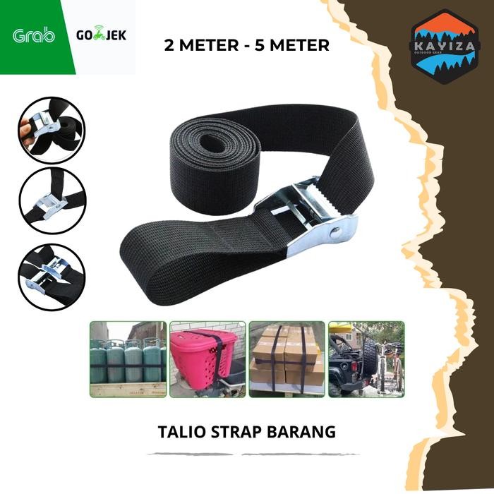 Tali Strap Pengikat Barang Sabuk Cargo Belt Rope 5M - Tali Pengikat Barang Motor Mobil