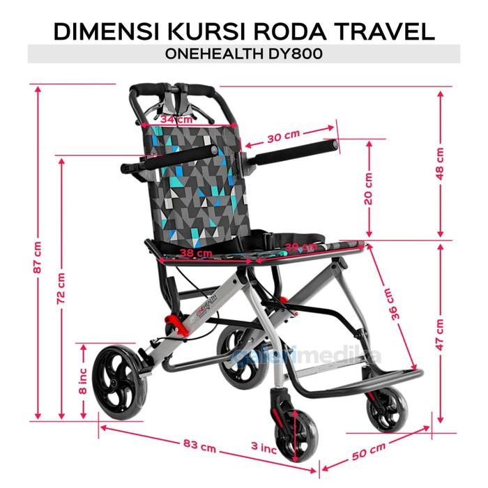 kursi roda traveling berat 8kg promo besar2an+tas