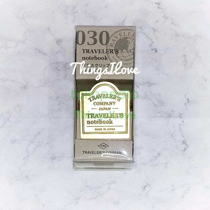 

Midori Traveler'S Notebook - 030 Brass Clip Trc Logo - Authentic