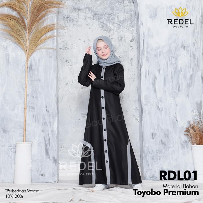 TERMURAH Baju Gamis Wanita Anak/Remaja Kekinian Toyobo Premium RDL01 READY STOCK