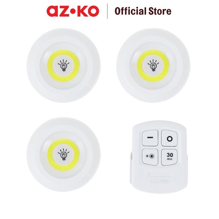 EGLARE SET 3 PCS LAMPU TIDUR PAC DENGAN REMOTE