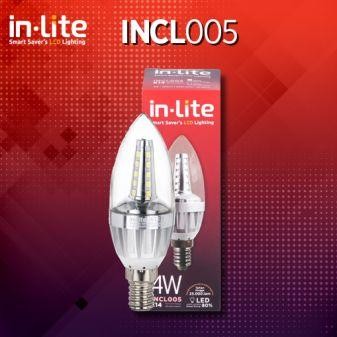 Lampu LED Candle In-Lite 4W E14 / E27 (Pilih Varian)