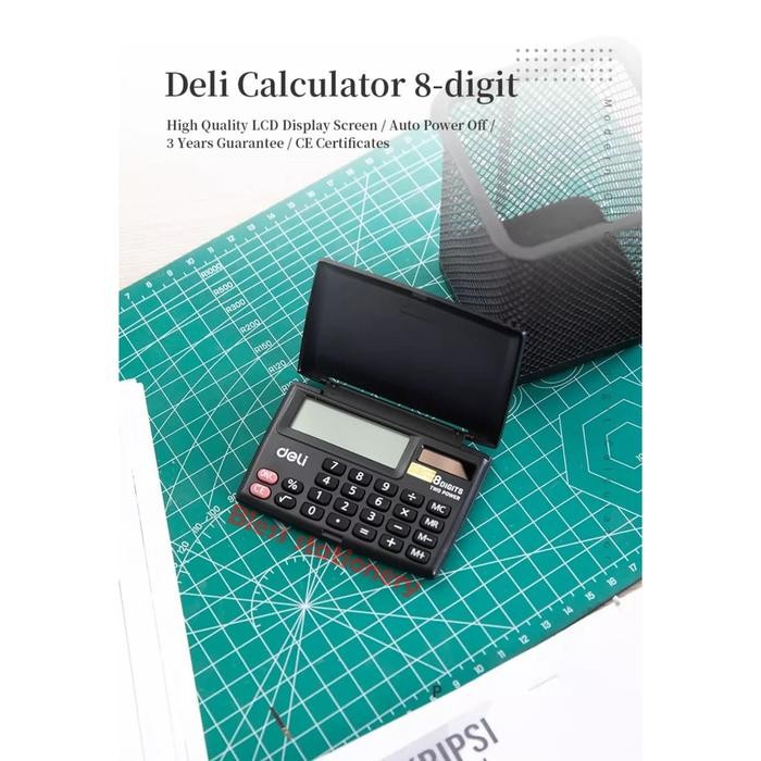 

deli kalkulator / pocket calculator 8 digits saku poket kecil (e39218) kode 1413