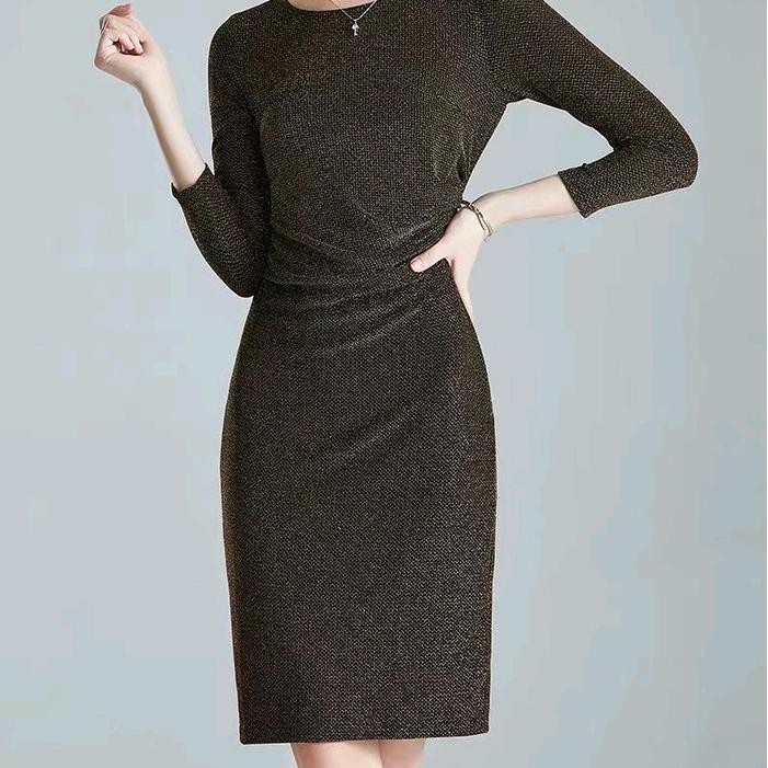 

Midi Dress Floyd Blink2 Gliter2 serut dipinggang party