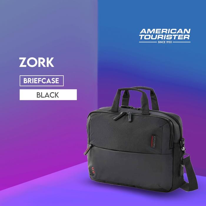 American Tourister Zork Briefcase AS - Black