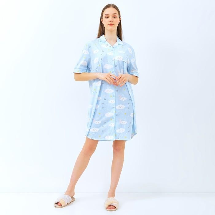 ASLI GREET NIGHT WEAR - Daster Tidur Kaos Katun : D-429 / D Kerah READY STOCK