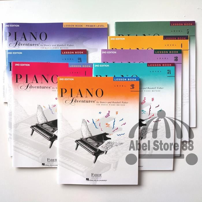 

Piano Adventure Lesson Book Primer/1/2A/2B/3A/3B/4/5 Buku Piano Pemula