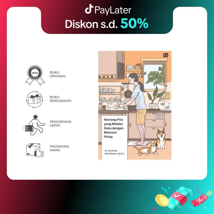 

Buku Seorang Pria yang Melalui Duka dengan Mencuci Piring - Bumi Fiksi