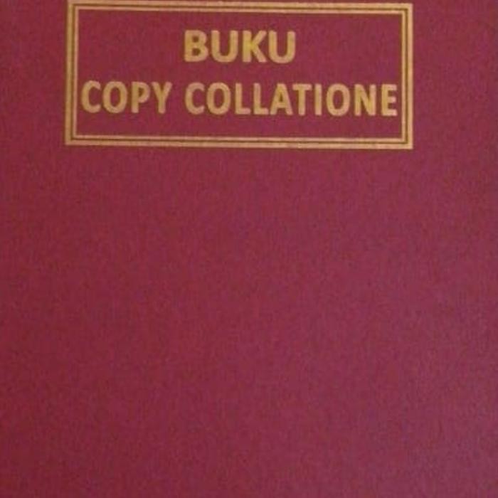 

Buku Copy Collatione