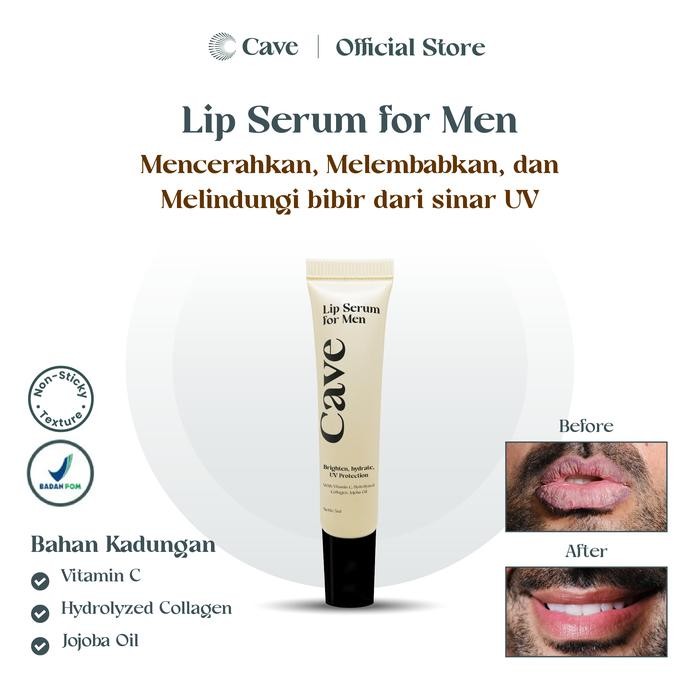 

Cave Lip Serum For Men 5ml - Perawatan Pelembab Bibir Pria Membantu Mencerahkan dan Melindungi dari