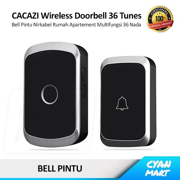 Bel Pintu Rumah Cacazi Wireless Doorbell Cordless Door Bell
