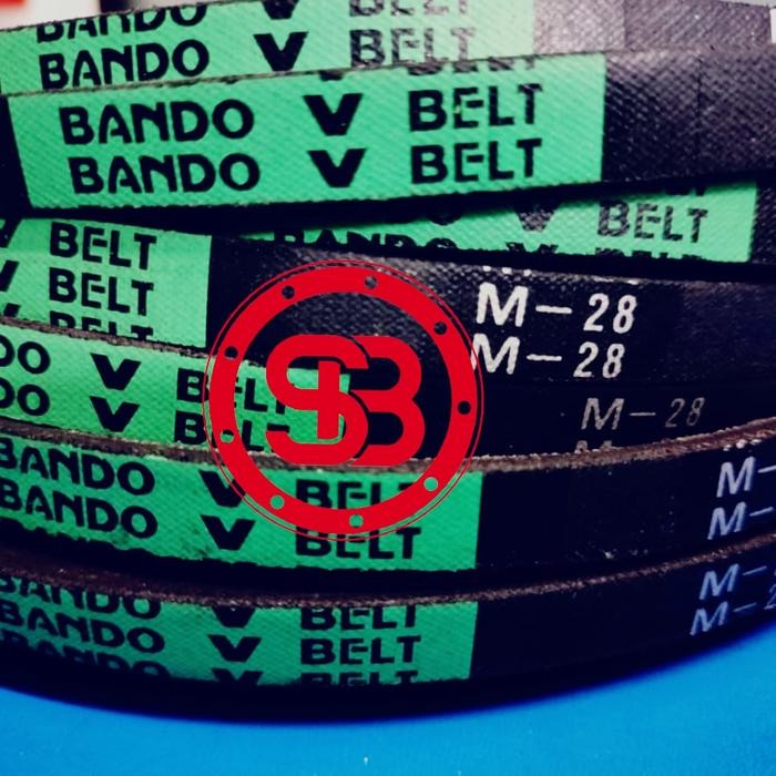Van Belt BANDO / MITSUBOSHI / MBI Fan Belt VBELT M28 / M 28 / M-28