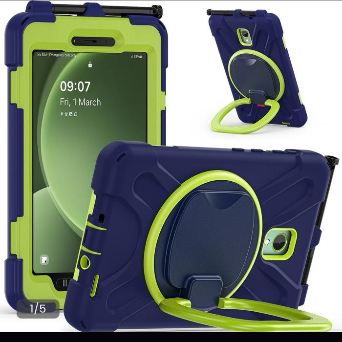 ARMOR RING STANDING CASING SAMSUNG GALAXY TAB ACTIVE 5 & TAB ACTIVE 3 HEAVY DUTY RUGGED CASE ROBOT