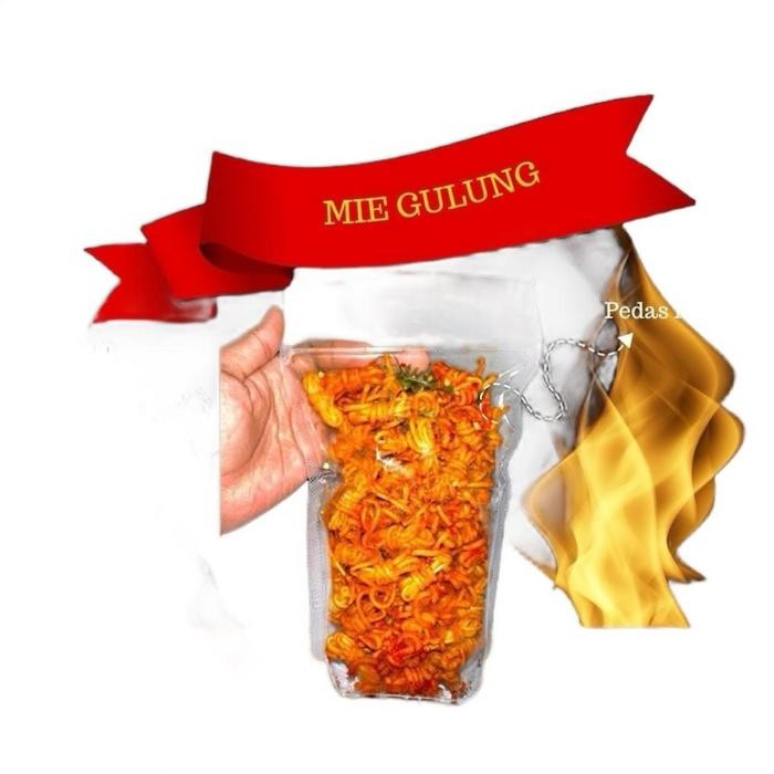 

Mie Gulung Murah enak Asin Gurih Pedas Manis Food Snacks Noodles viral isi pouch 100 gram