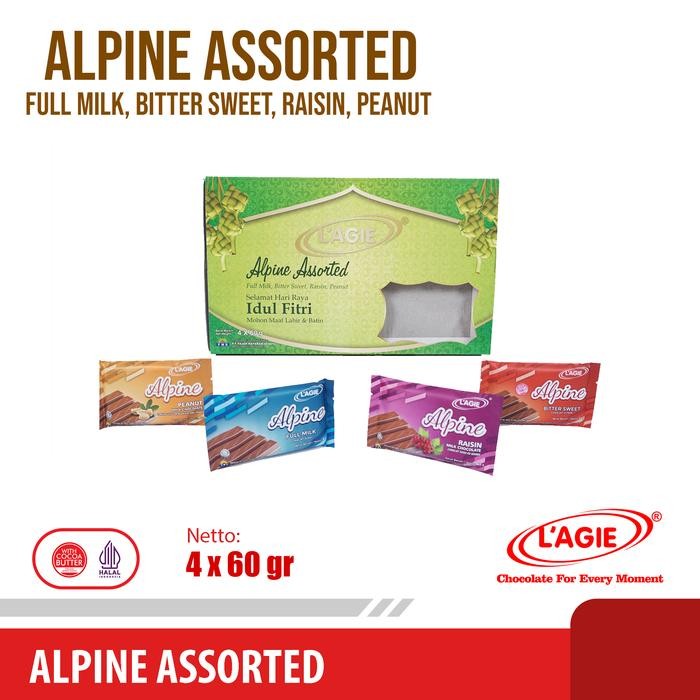 

Lagie Coklat Alpine Assorted Paket Idul Fitri 4 x 60gr