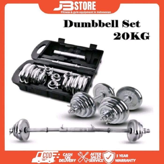 Dumble set Besi Alat Fitnes angkat beban/Dumbell besi