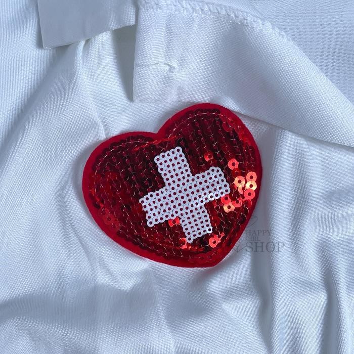 dap [ Happy Girl Shop ] Kustom Nightwear Lingerie Cosplay Perawat Full Set Aksesoris New Edition