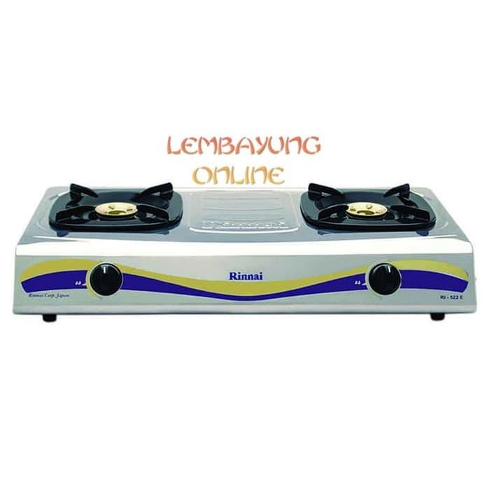 RINNAI RI-522E Kompor Gas 2 Tungku + (Selang & Regulator)