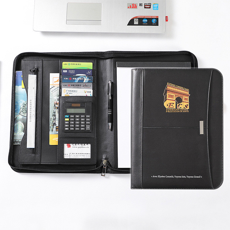 

Mapel PU Folder Bisnis dengan Kalkulator & Resleting - A4 Hitam/Warna Lain - Custom Logo - Hadiah Bisnis |VNJCOX8U|