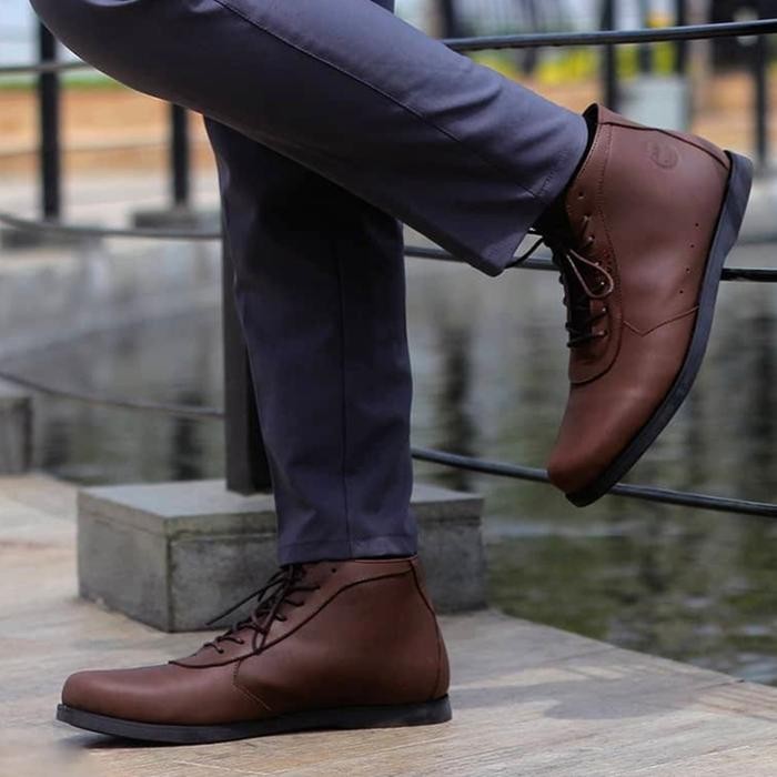 Bradleys - Sepatu Boots Kulit Pria Casual HELIOS Original