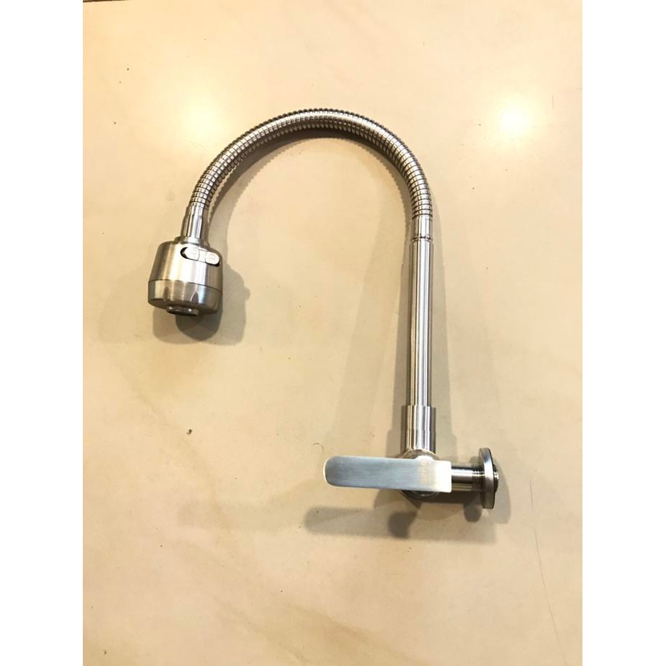 ASLI Kran angsa flexible cuci piring flexibel warna stainless 304 READY STOCK