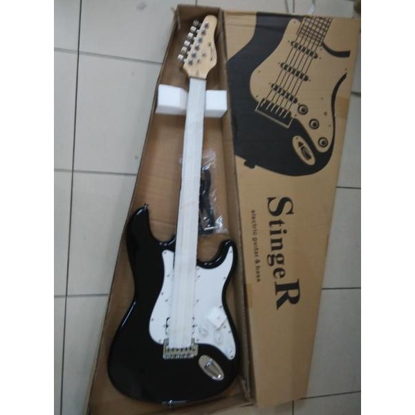 Sale Gitar Melody Stinger Strato Caster ST-102DX + Kabel 5M