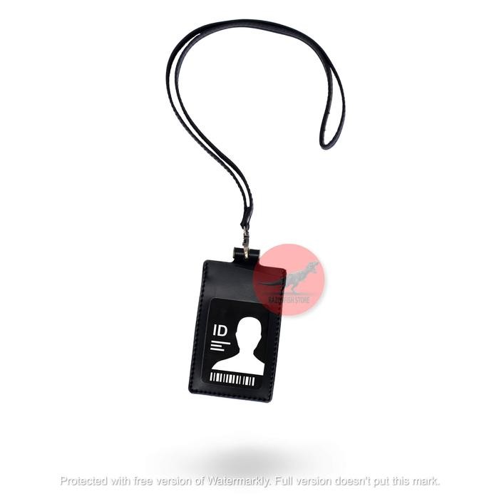 

Ready Nametag Id Card Pu Leather 3 Slot Hitam Souvenir Kantor