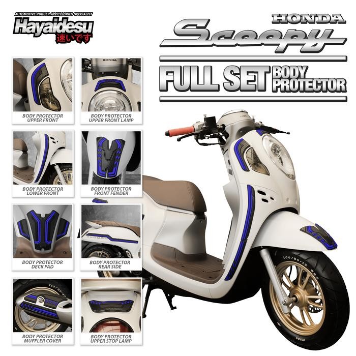 Hayaidesu Body Protector New Scoopy 2021-2024 Full Set Cover