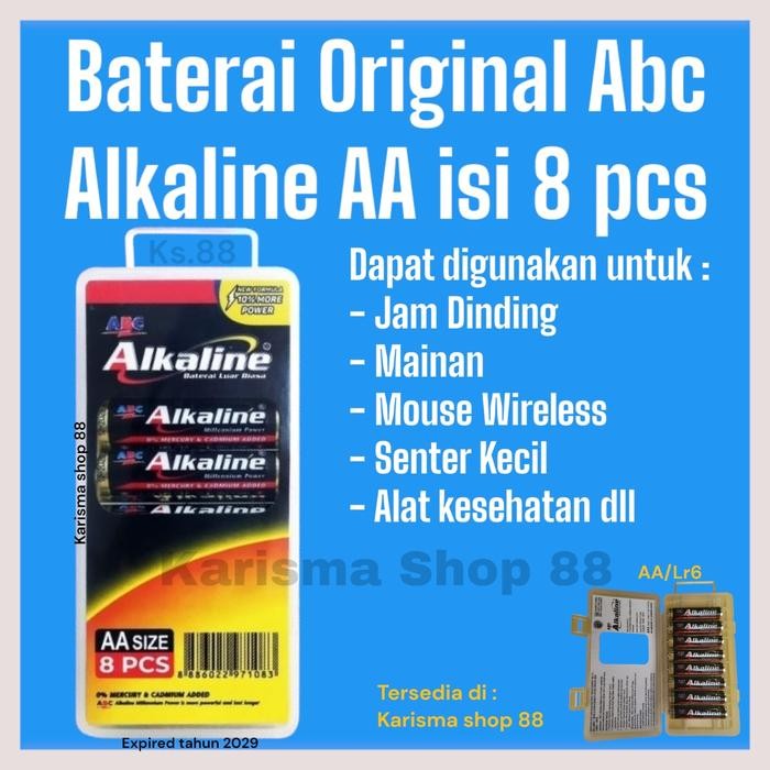 Pilihan- Batre Alkaline Aa Isi 7 Pcs/ Baterai / Battery / Batu Abc A2