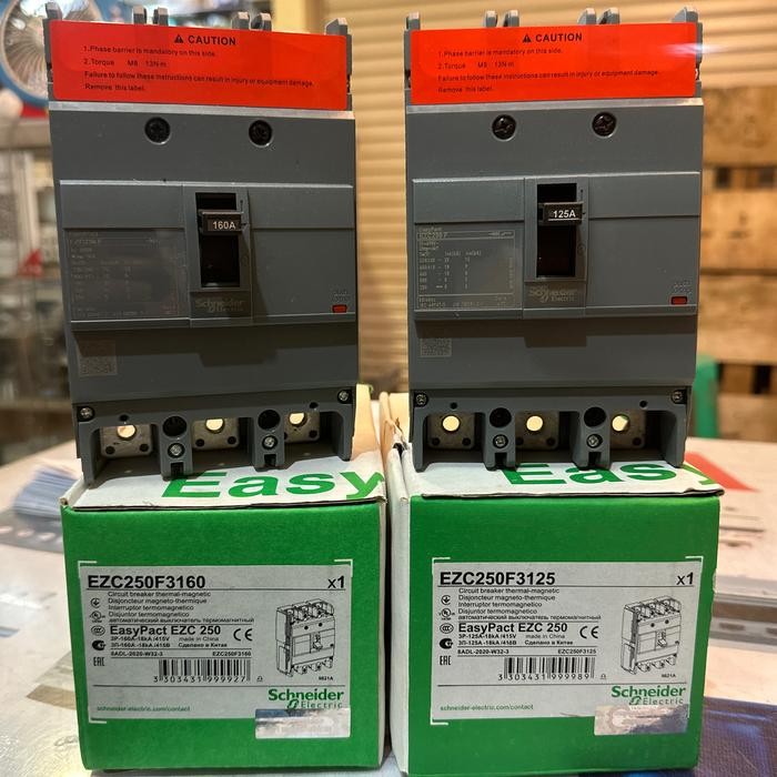Nfb Mccb Ezc 3P 125A 160A 200A 250A Schneider Baru