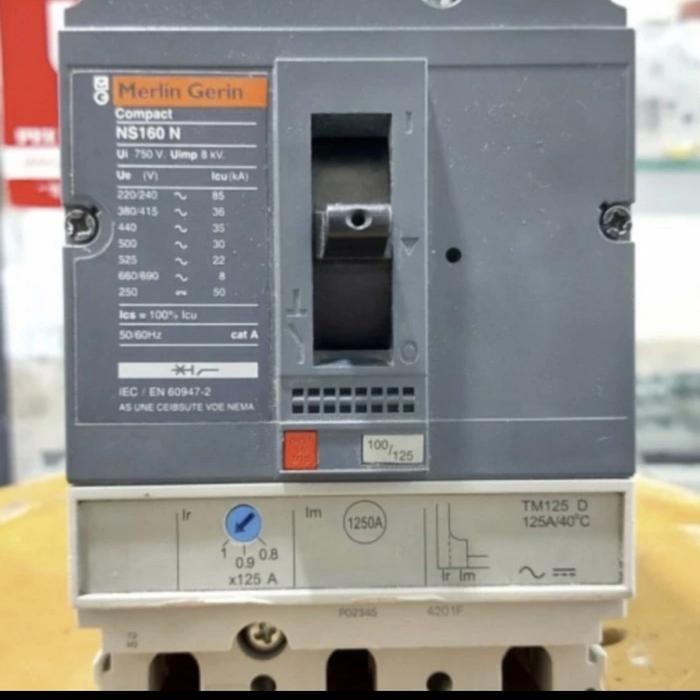New Sale Mccb Ns Merlin Gerin 160N 125/160 A