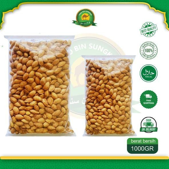 

Kacang Almond Kulit Usa 1Kg Kacang Almond Panggang Rasa Susu Kacang Almond Oven Buttermilk Food