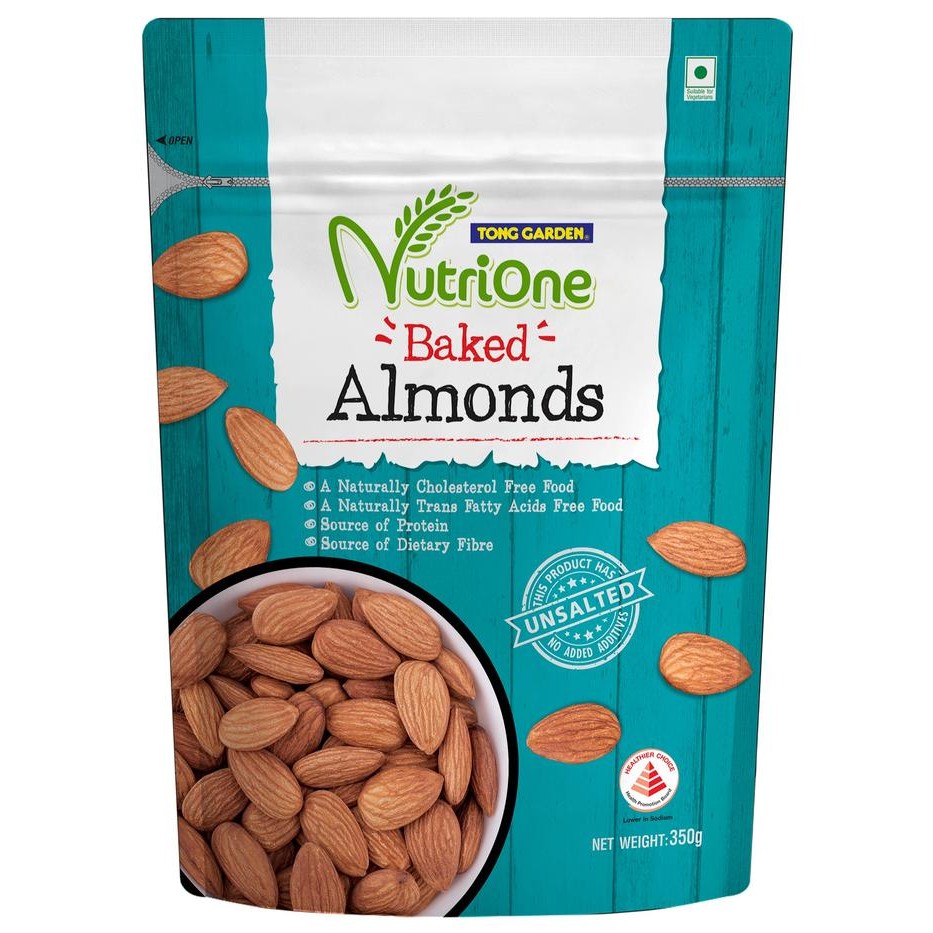 

NutriOne Baked Almonds Unsalted 350g