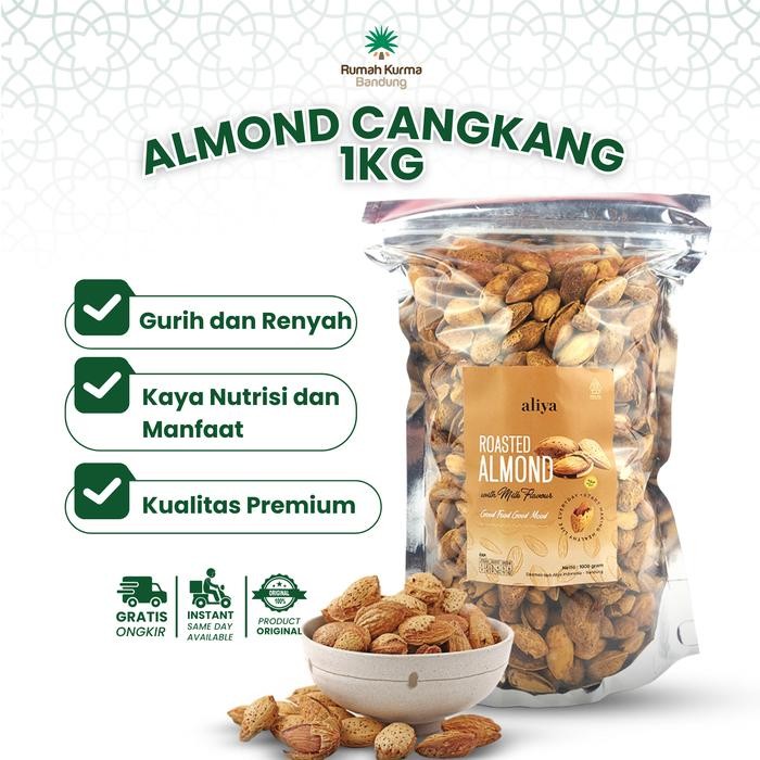 

Almond Cangkang Panggang Rasa Susu Super Food Organik 1 kg - Makanan, Cemilan Kacang Snacks